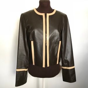 ELEMENTS Leather Jacket Size M  Brown 000